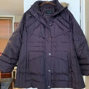 London fog plus 2x coat purple